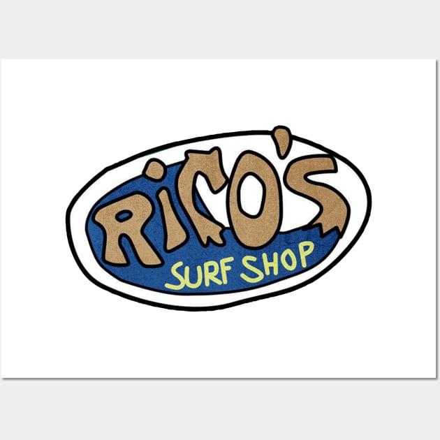 ricos surf shop Wall Art by hamaka